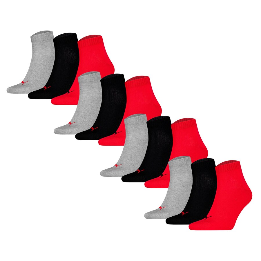 

Носки PUMA, цвет mottled grey/Red/Black