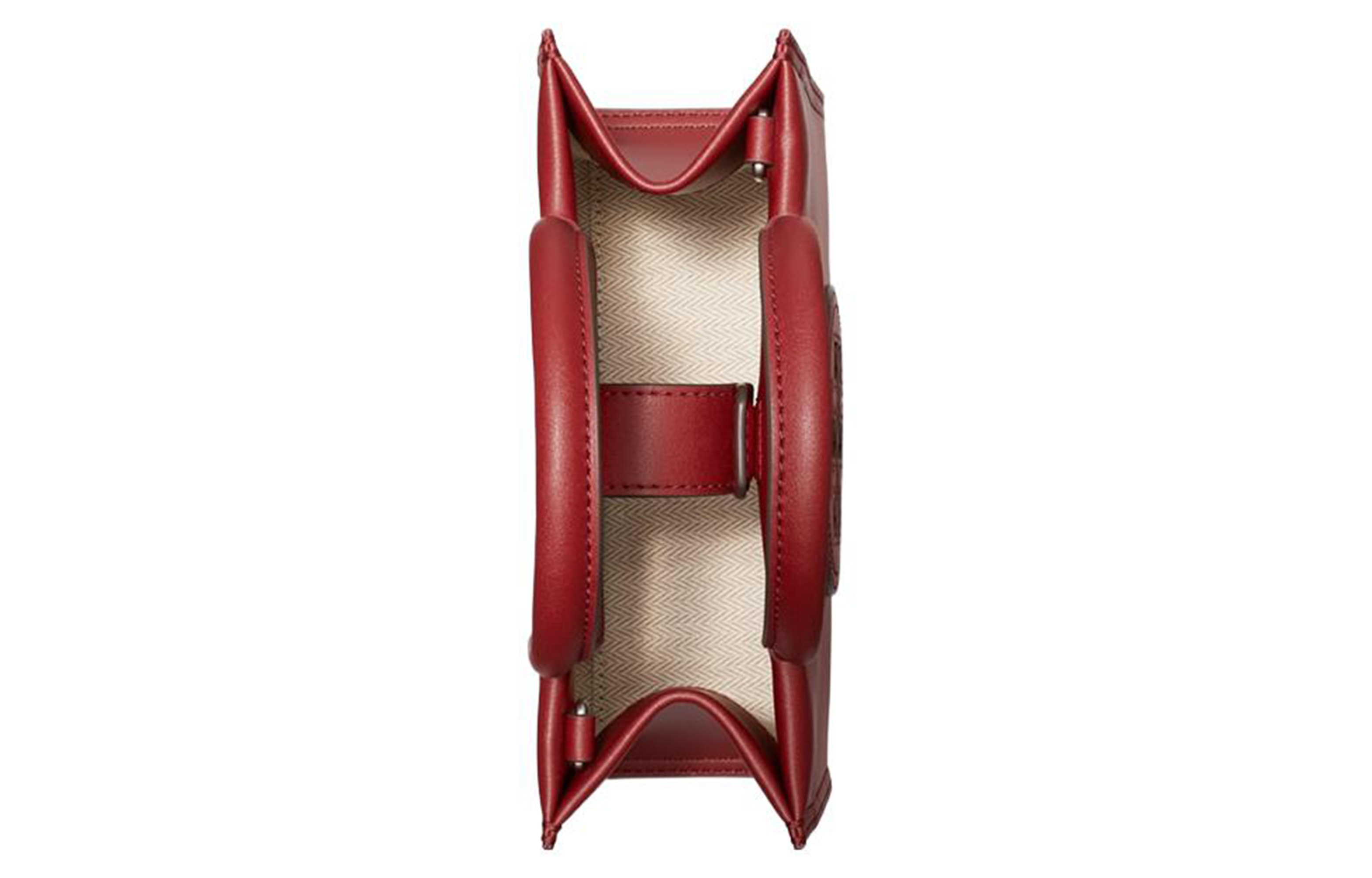 

Сумка-тоут Ella из искусственной кожи Мини Женская Июньская Малиновая TORY BURCH