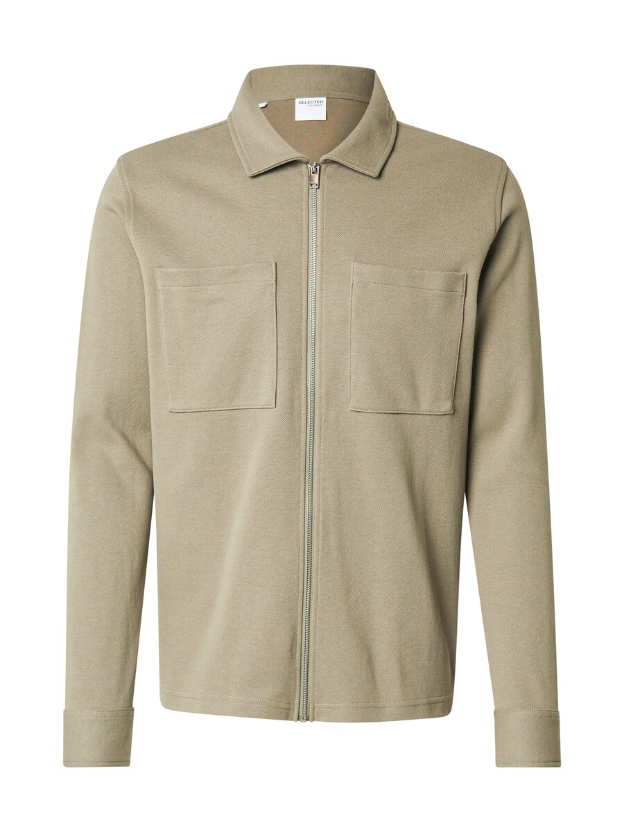 

Толстовка с капюшоном на молнии SELECTED SLHJACKIE, светло-зеленый