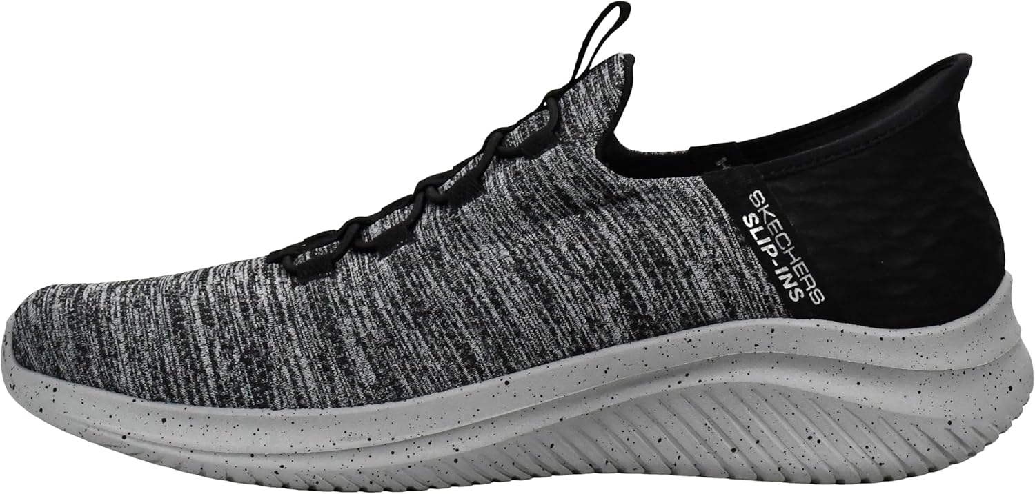 Мужские кроссовки Skechers Ultra Flex 3.0 с мгновенной посадкой без застежек, черный/угольный — фото 4