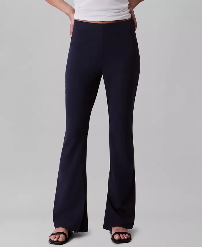 

Женские эластичные креповые брюки-стрейч Calvin Klein, синий