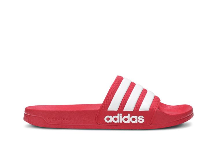 Сандалии adidas Adilette CloudFoam Slides 'Scarlet', красный — фото 2