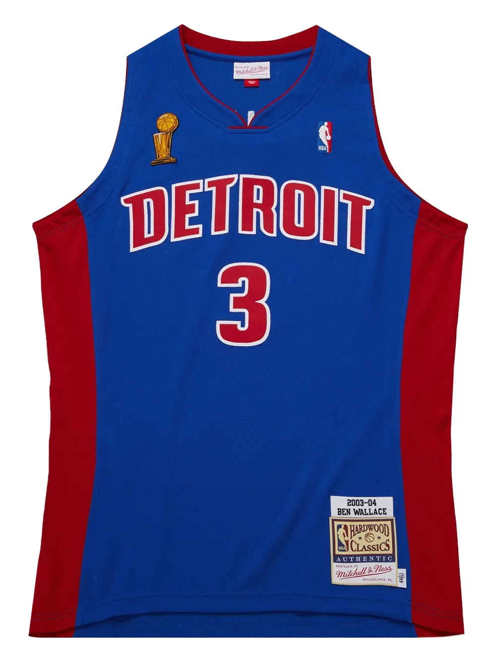 

Топ Pistons 2003 Ben Wallace Mitchell & Ness, синий