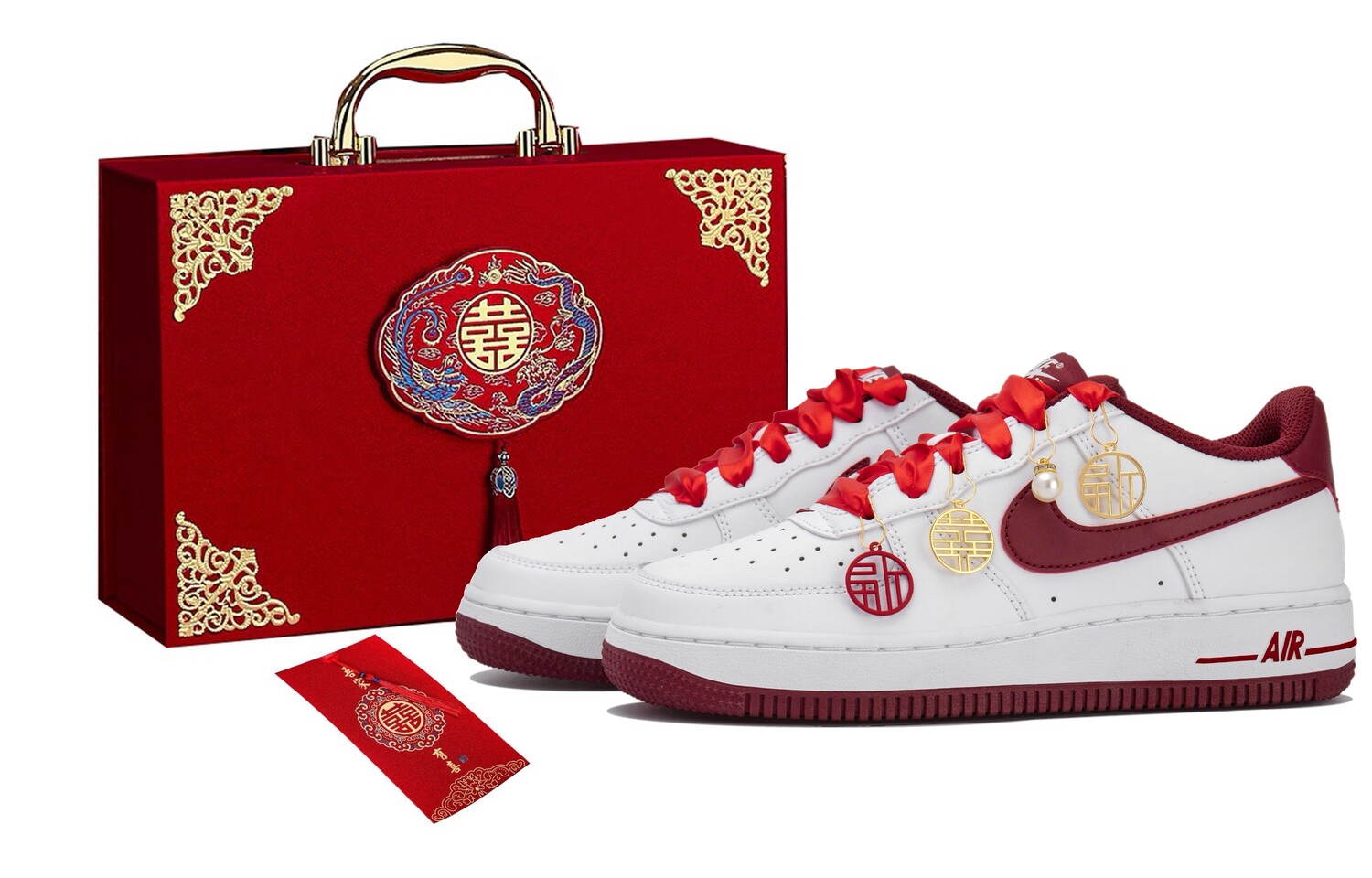 

Женские кроссовки для скейтбординга Nike Air Force 1, Red