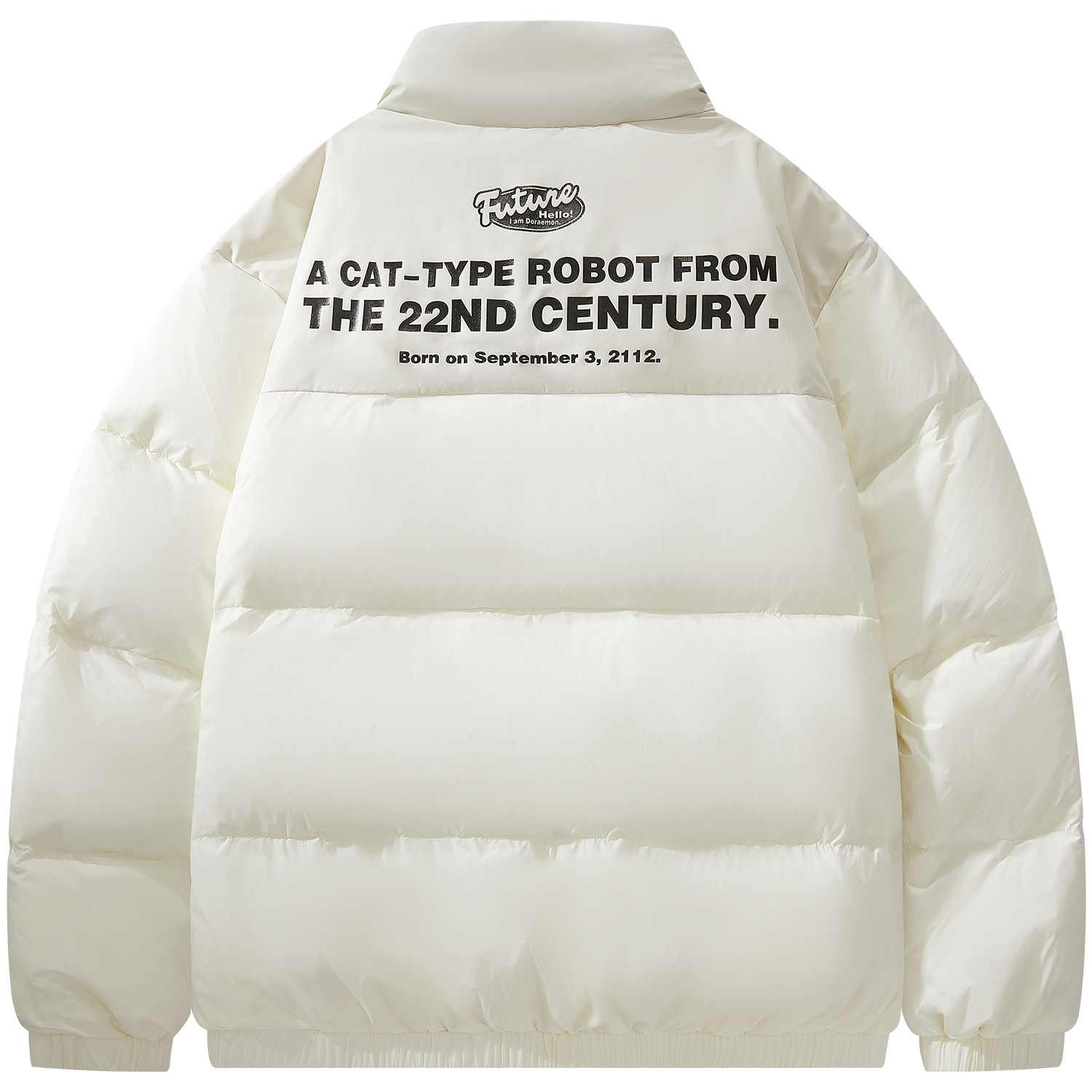 

Doraemon Куртка пуховая унисекс, Ecru (Back Print)