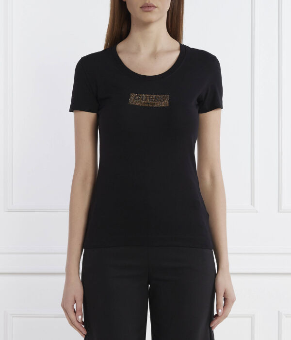 

Футболка Guess Jeans Slim Fit с круглым вырезом, черный