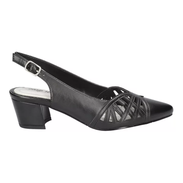 Женские туфли-лодочки Bizzy с открытой пяткой Easy Street, цвет black patent — фото 2