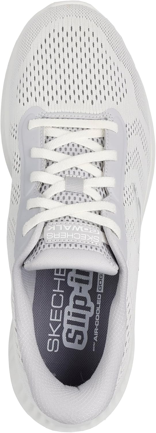 Мужские кроссовки Skechers Go Walk Now - Payton, без застежек, белый/серый — фото 2