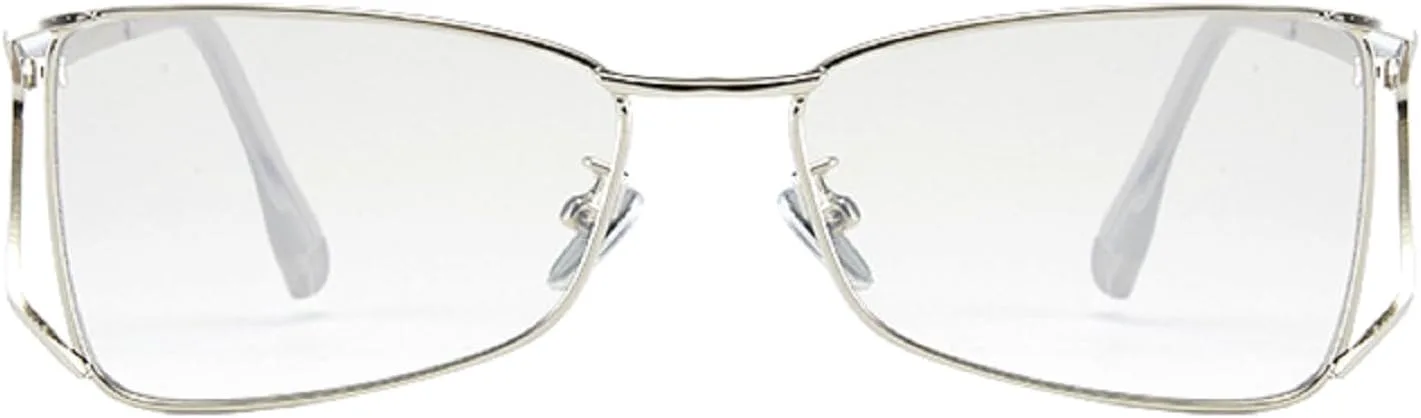 

Солнцезащитные очки Melrose в винтажном панк-стиле, прямоугольной формы, маленькая оправа, модные, класса люкс, защита от ультрафиолета UV400, модель OF12001, Silver