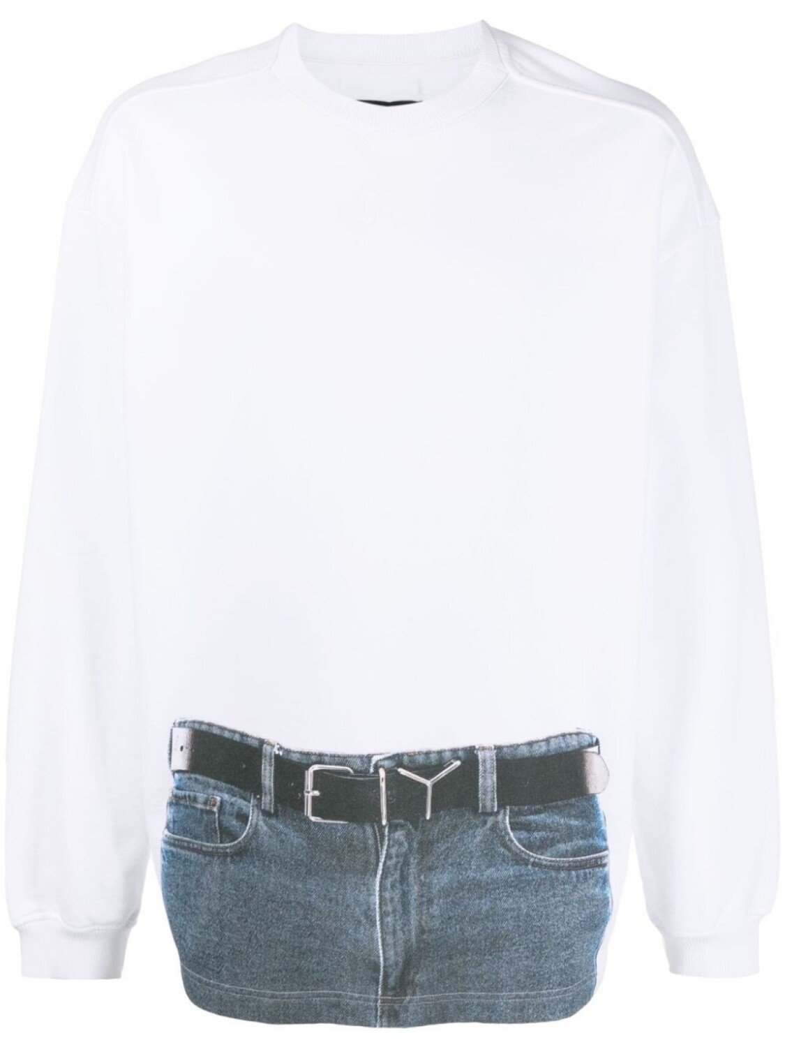 

Y/Project толстовка с эффектом тромплей, белый