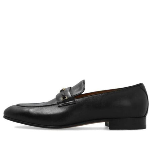 

Кроссовки loafer with interlocking g 'black leather' Gucci, черный