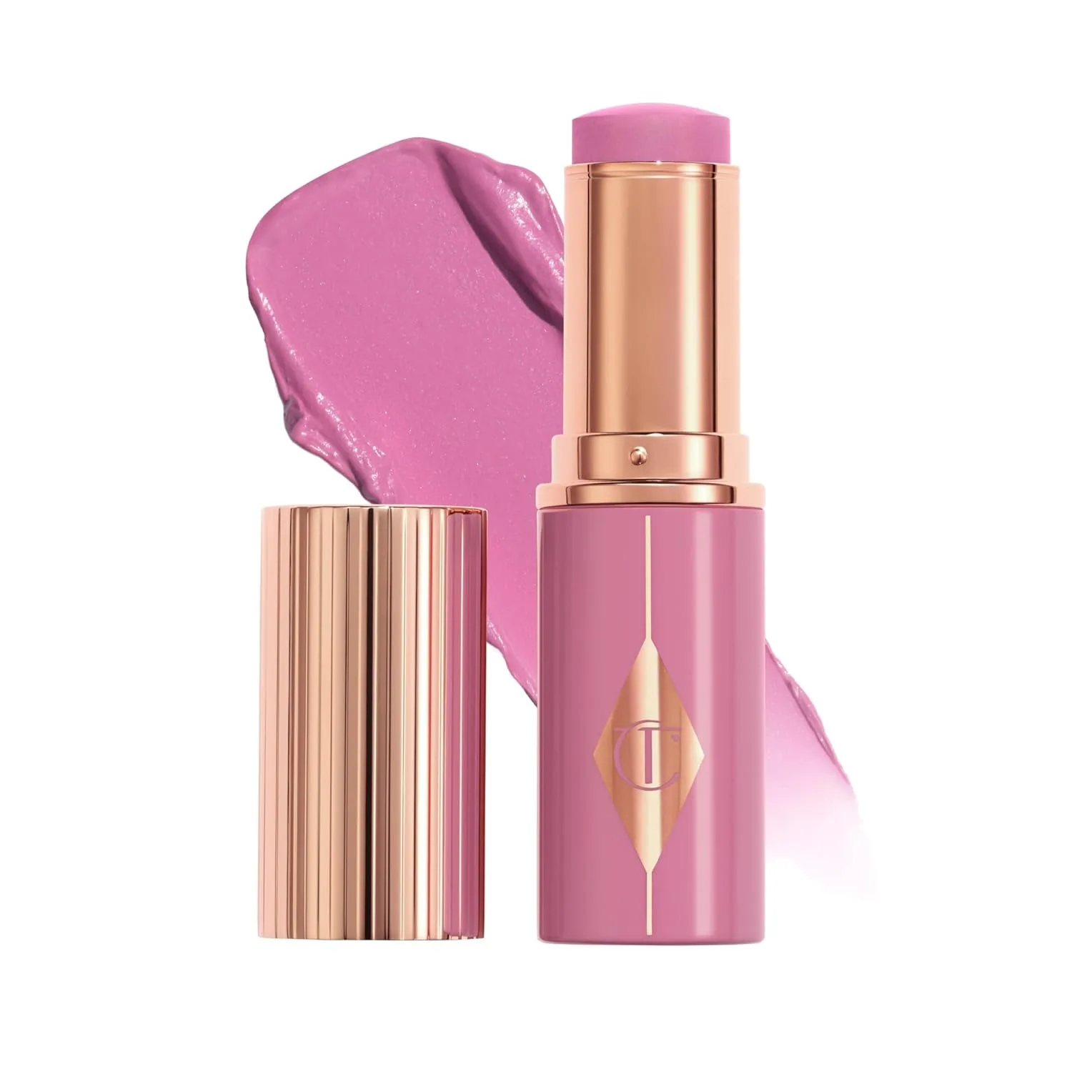 Румяна-стик Charlotte Tilbury Unreal Healthy Glow - кремовая текстура с возможностью наслаивания и ухаживающими компонентами - легко наносятся, растушевываются и придают коже сияние., Pretty Glow - dreamy lilac