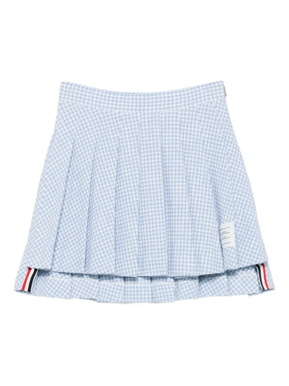 

Плиссированная мини-юбка в клетку THOM BROWNE, синий