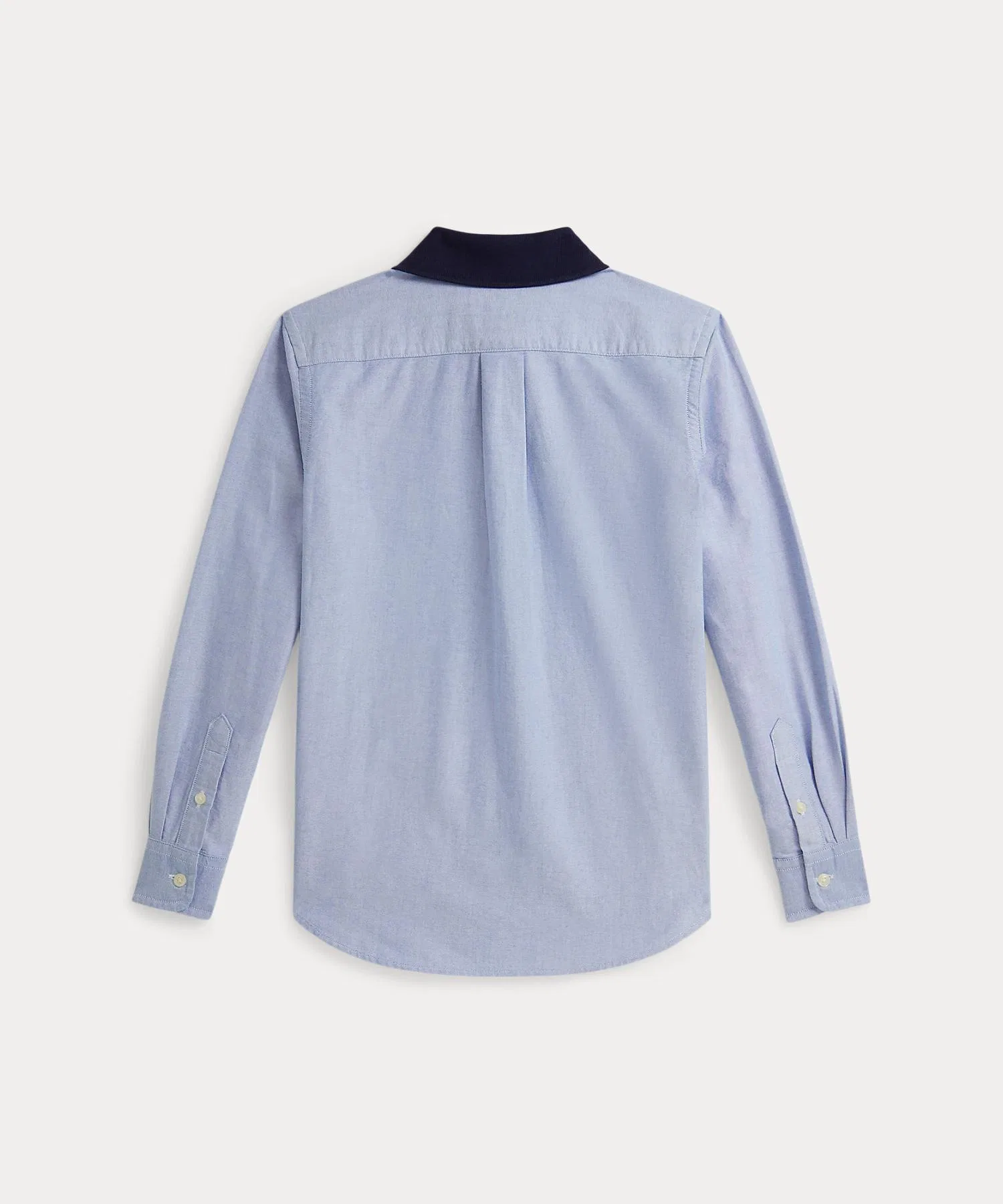 Детская рубашка POLO RALPH LAUREN CHILDRENSWEAR Oxford с воротником-поло и вышивкой Polo Bear — фото 2