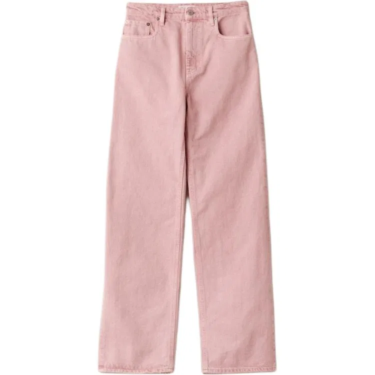 Джинсы Cotton MIU MIU розовые