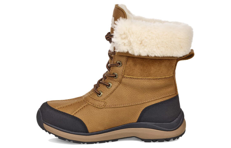 Ботинки зимние женские UGG Adirondack, коричневый / черный
