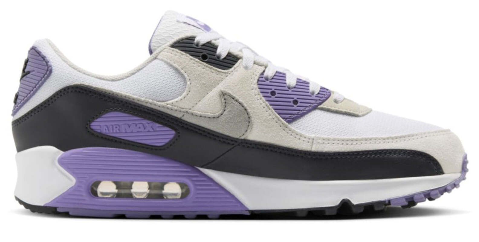 

Кроссовки Nike Air Max 90 White Dusty Amethyst Photon Dust Light Smoke Grey