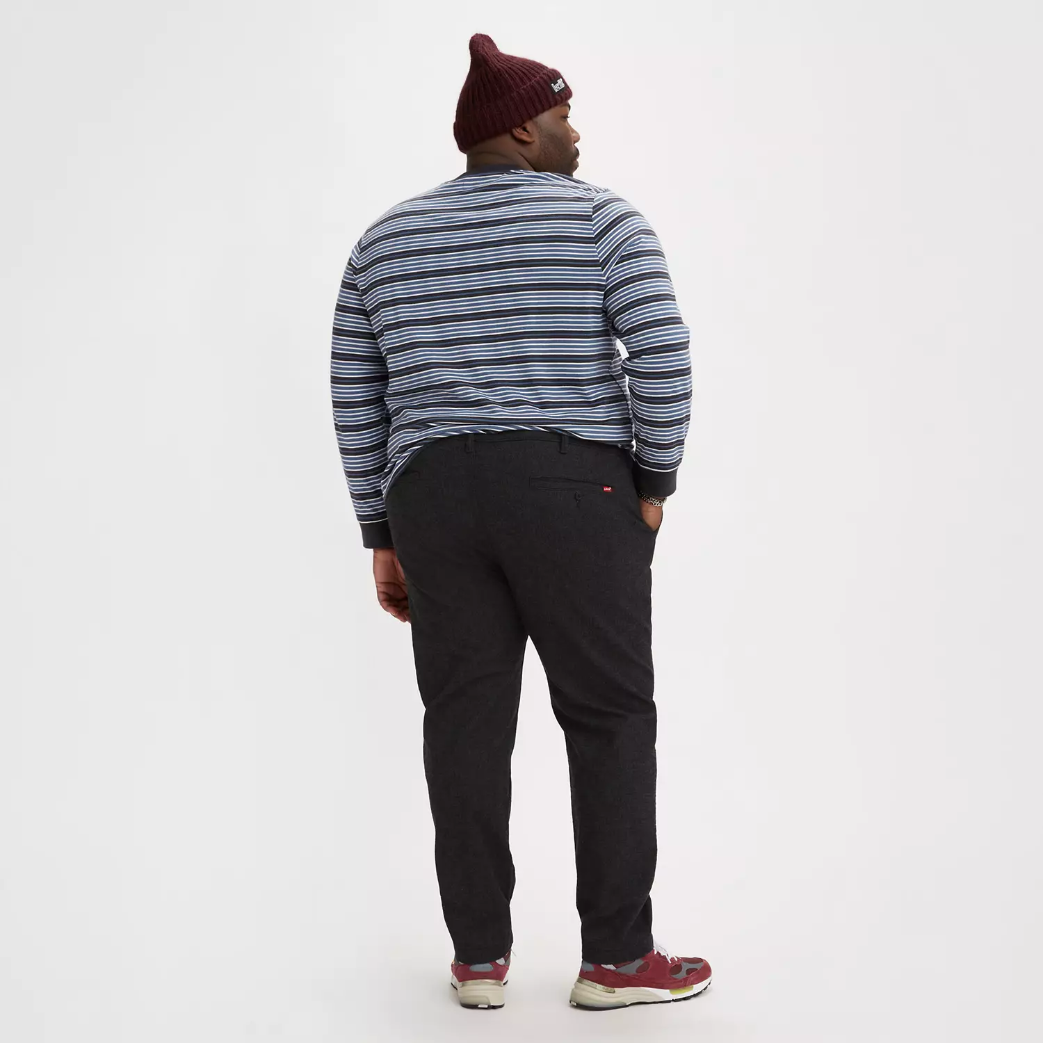Брюки-чиносы Levi's xx стандартного зауженного кроя (большие и высокие), черный — фото 3