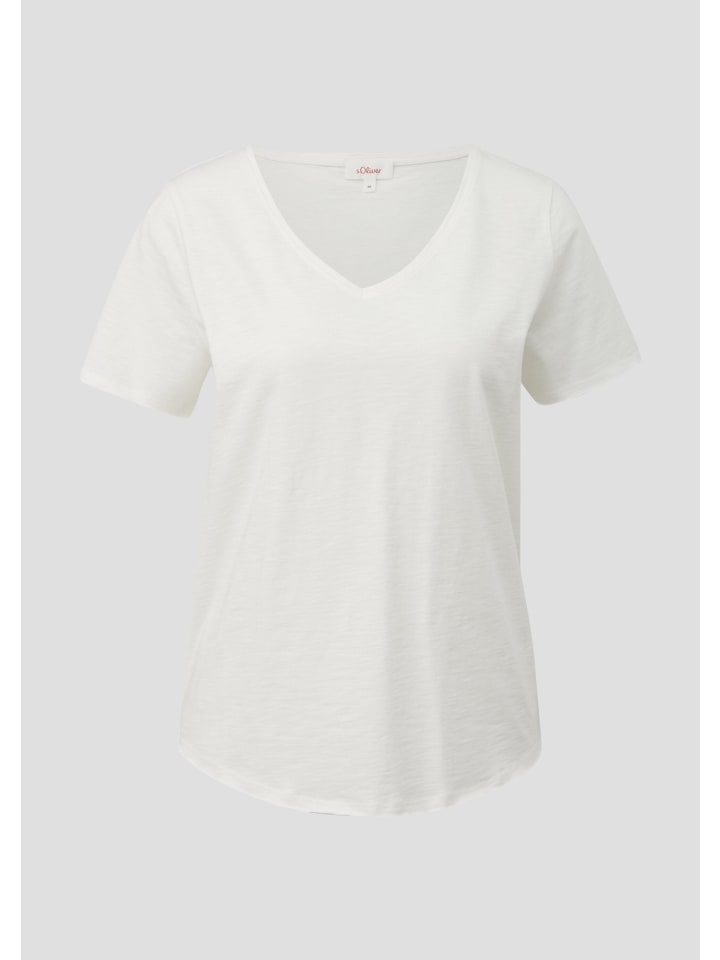 

s.Oliver Футболка цвета 0210_крем, Хаки, s.Oliver Футболка цвета 0210_крем