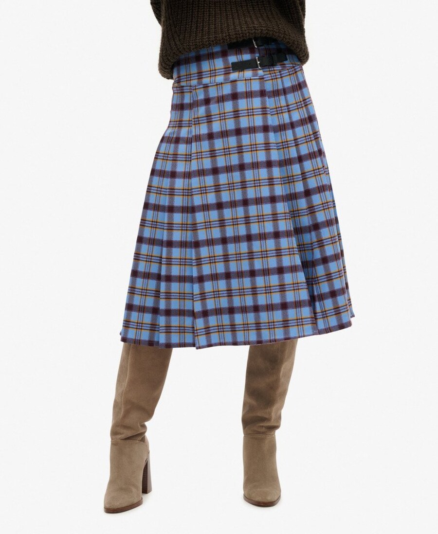 

Миди юбка Superdry, Blue