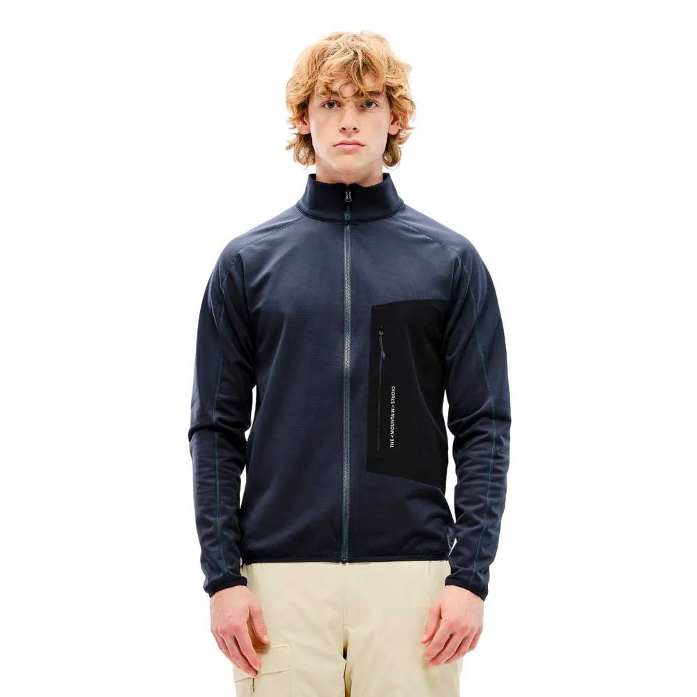 

Флис The Mountain Studio Tecno grid t-neck full zip, черный