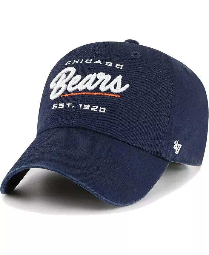 

Женская темно-синяя бейсболка Chicago Bears Sidney Clean Up Adjustable '47 Brand