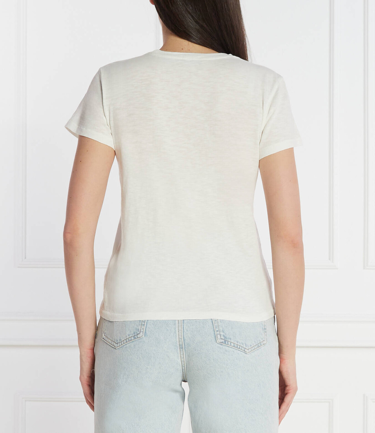 Футболка POLO RALPH LAUREN Regular Fit, экрю — фото 4