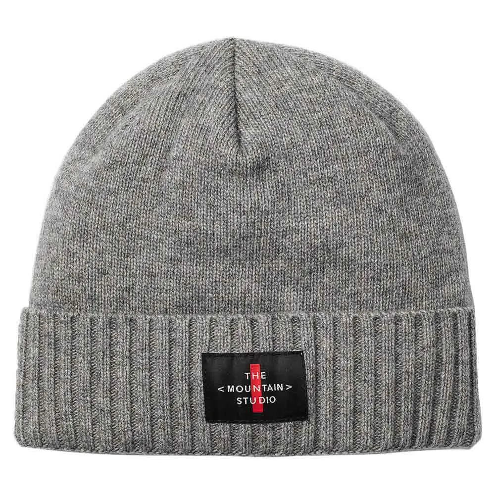 

Шапка The Mountain Studio Cashmere mix cross logo, серый