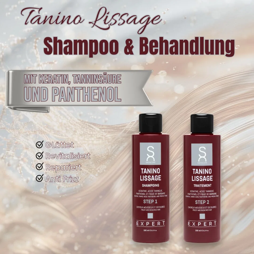 Набор для выпрямления волос Expert Kit Lissage с кератином Sacha Care — фото 4