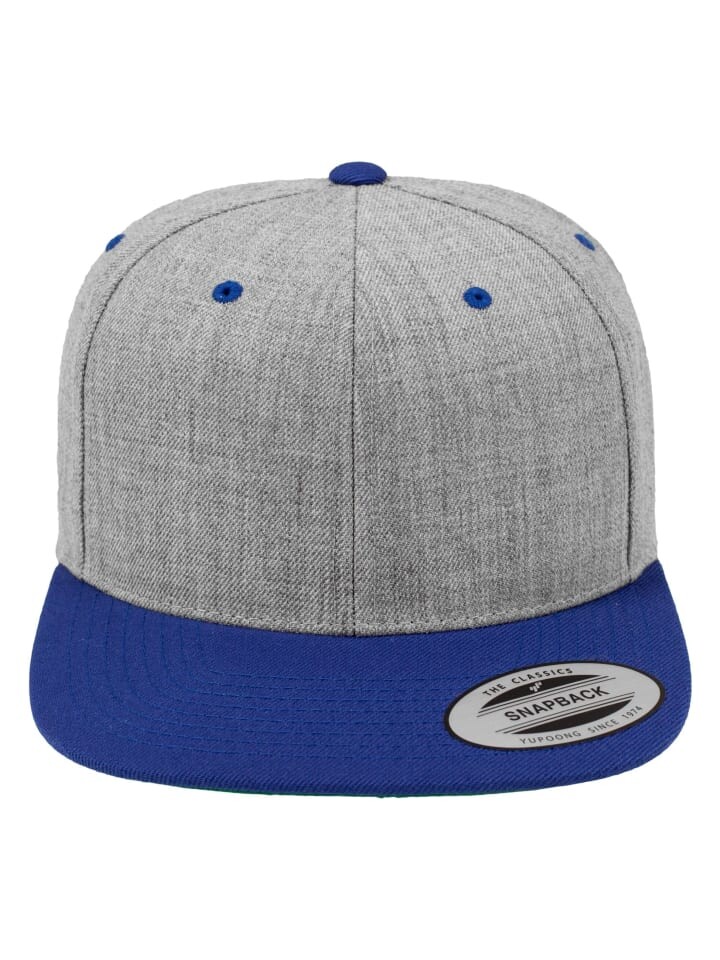 

Бейсболка Flexfit Snapback, цвет heather/royal
