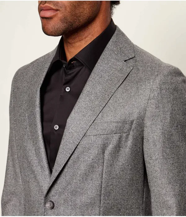 Элегантный шерстяной жакет C-Hanry-252 slim fit Boss, серый — фото 4