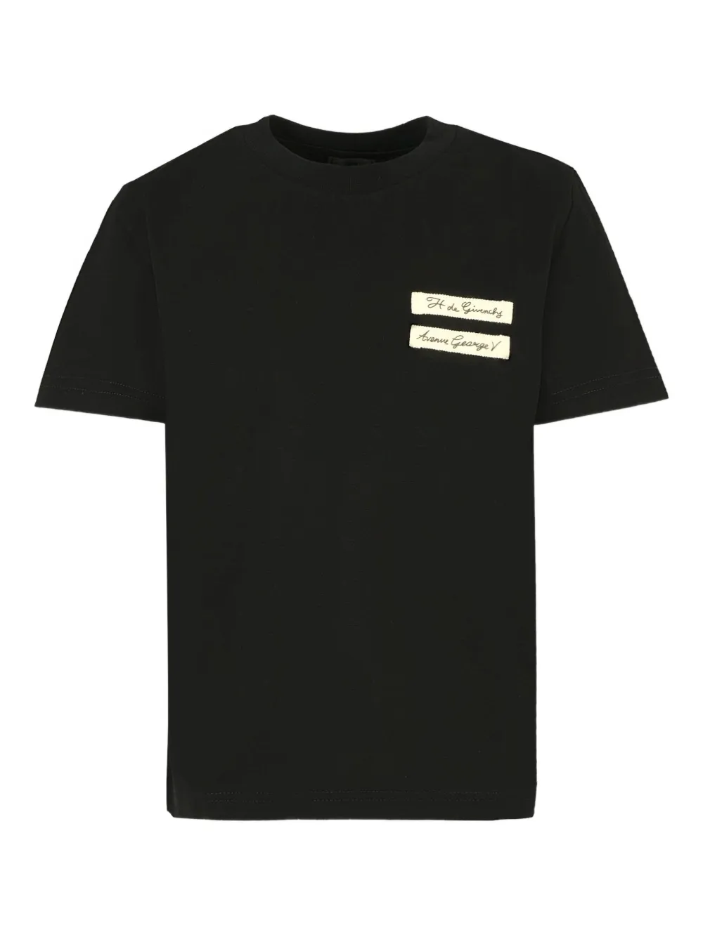 

Футболка с нашивкой-лейблом Givenchy Kids, черный