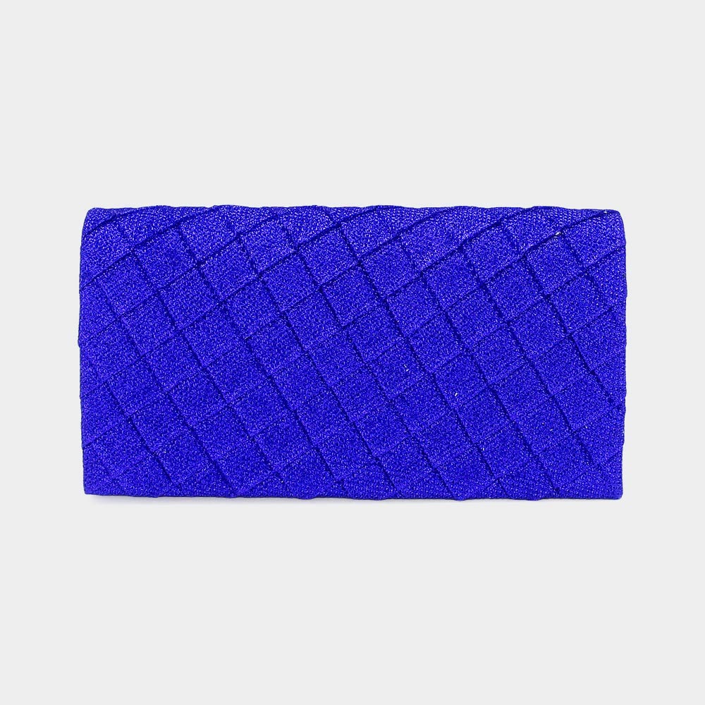 

Стеганая сверкающая клатч-сумка через плечо FASHNZFAB, Sapphire