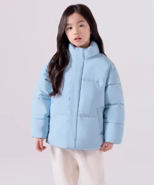 Куртка утепленная Daily Puffer Short от MUSINSA STANDARD KIDS, небесно-голубой