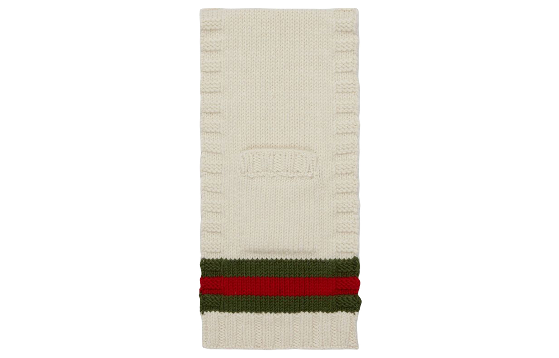 

GUCCI Вязаный шарф унисекс, White