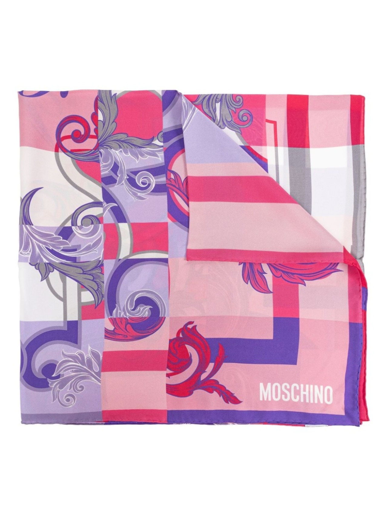 

Moschino платок с принтом, розовый