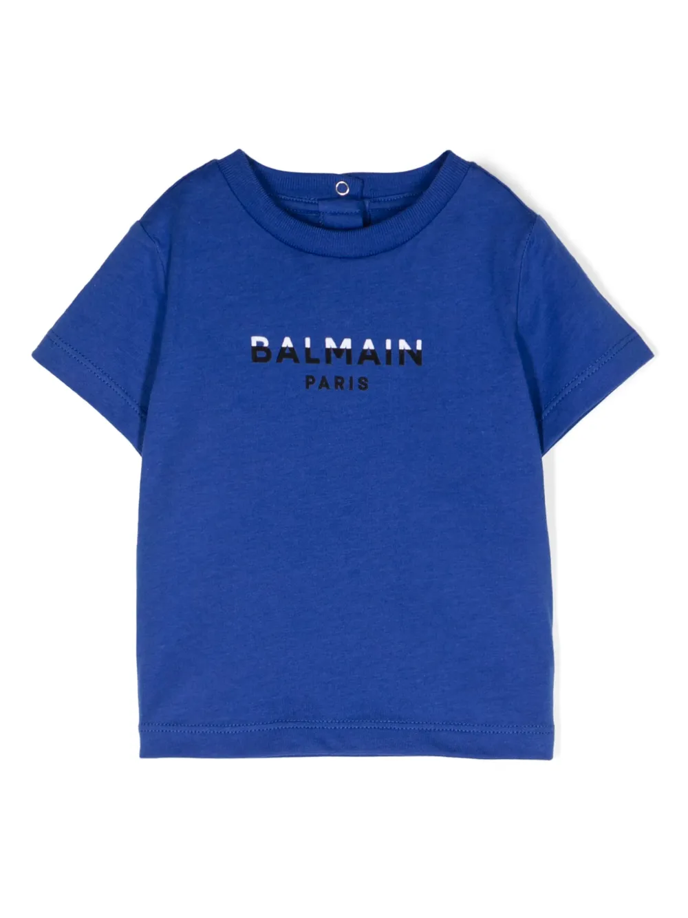

Футболка с логотипом Balmain Kids, синий