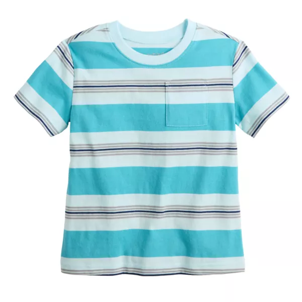 

Футболка в полоску для мальчиков и малышей Jumping Beans, цвет beach navy stripe