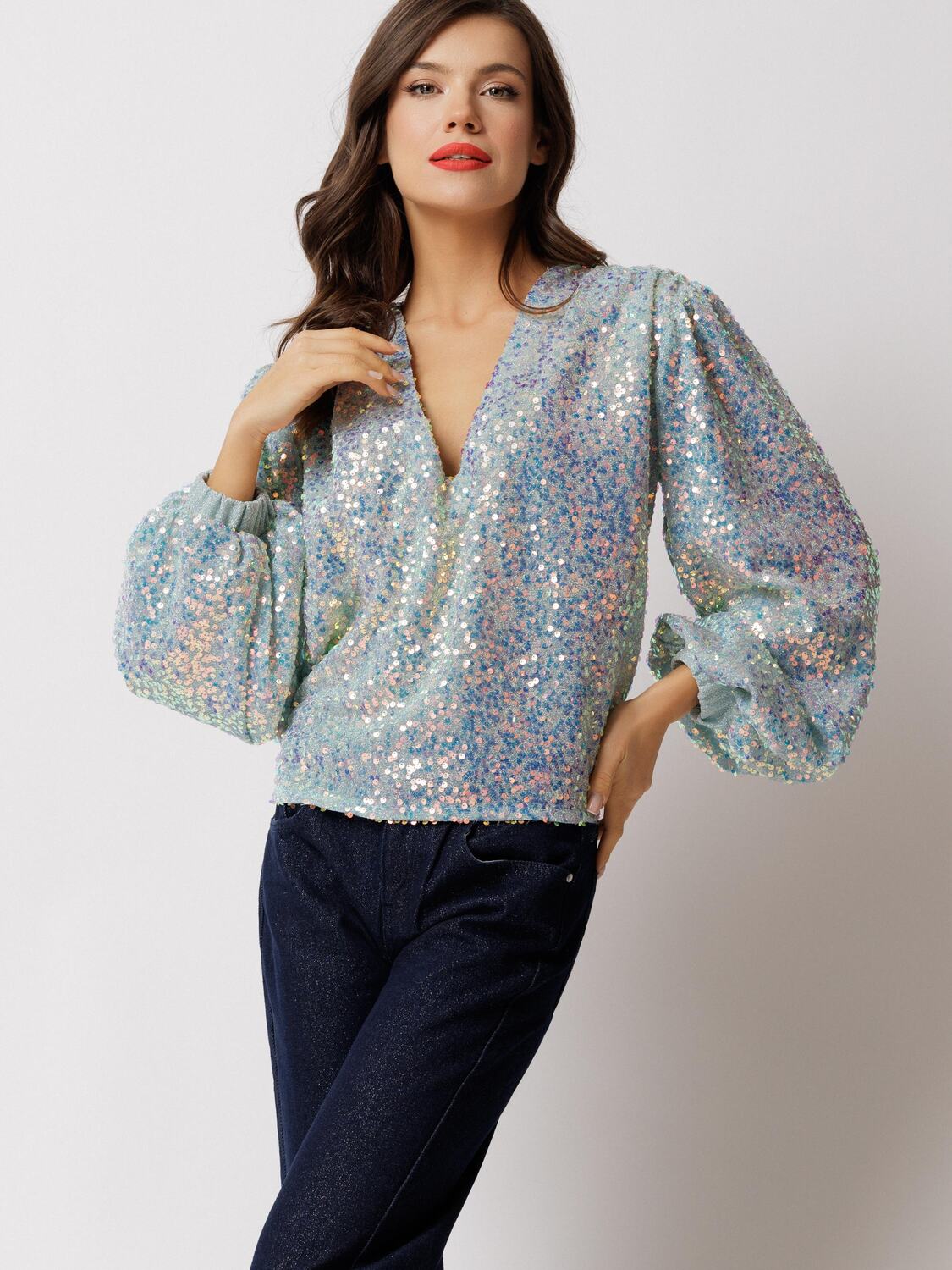

Couture de Marie Блузка 'SOLÈNE' в цвете Aqua