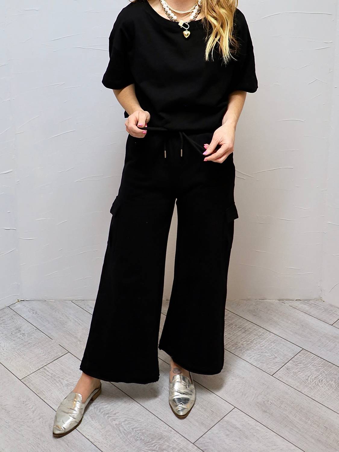 

Черные брюки Let's Go Somewhere Bottom Before You