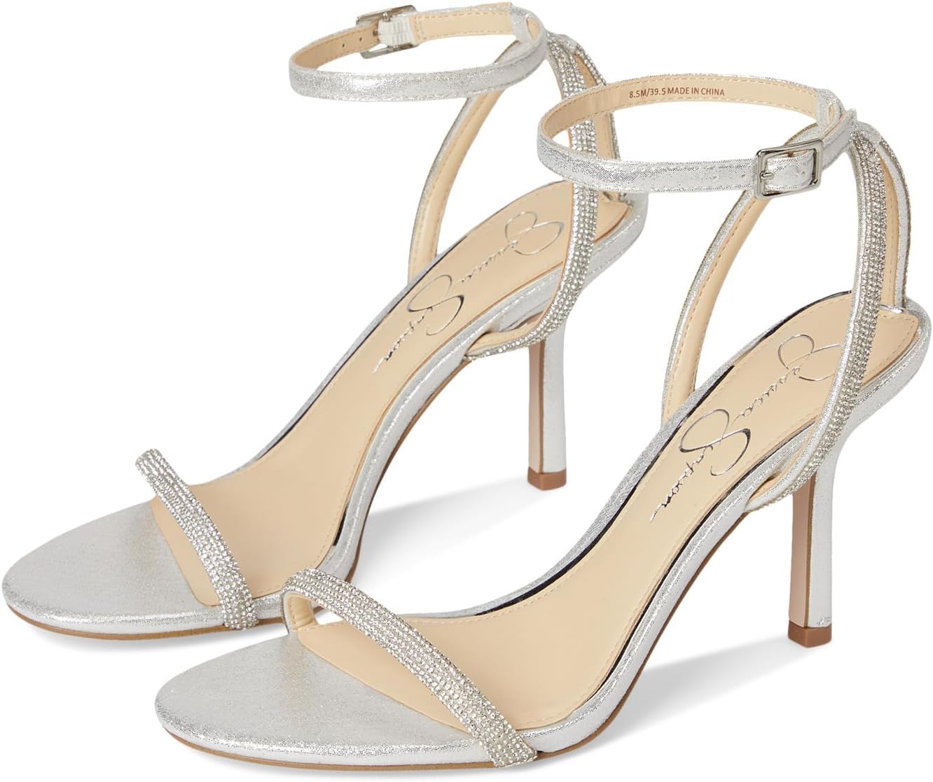 Туфли Jessica Simpson Baharia Ankle Strap Sandals, Silver