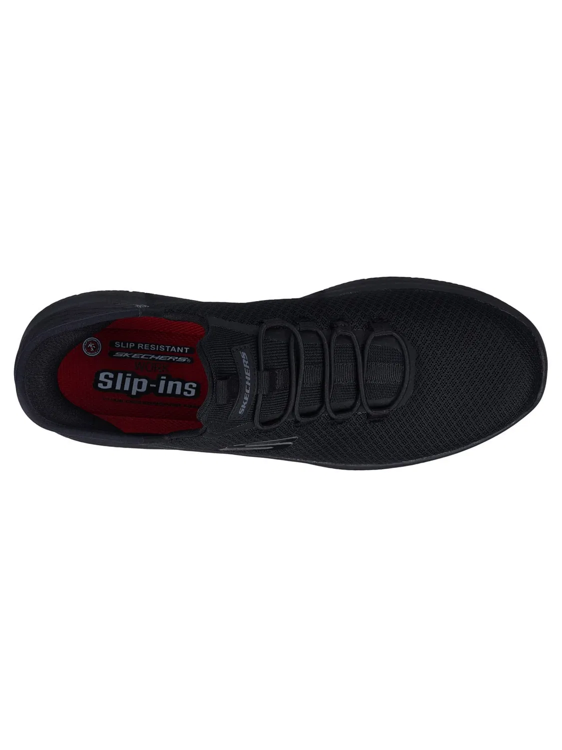 Слипоны, с slip-in системой, Skechers, черный — фото 4