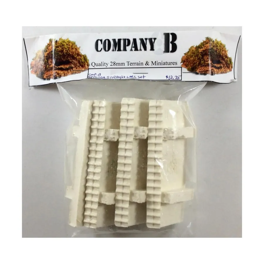 

Испанский прямой настенный комплект, Terrain - Resin (28mm) (Company B)
