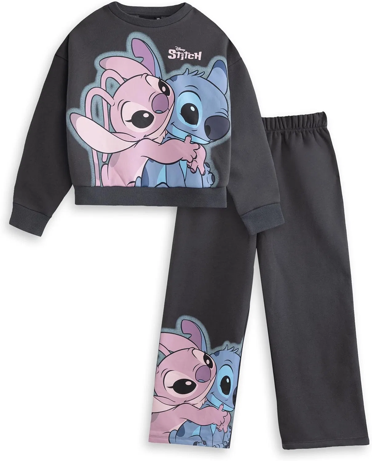 Детский спортивный костюм с принтом Stitch, Disney, серый