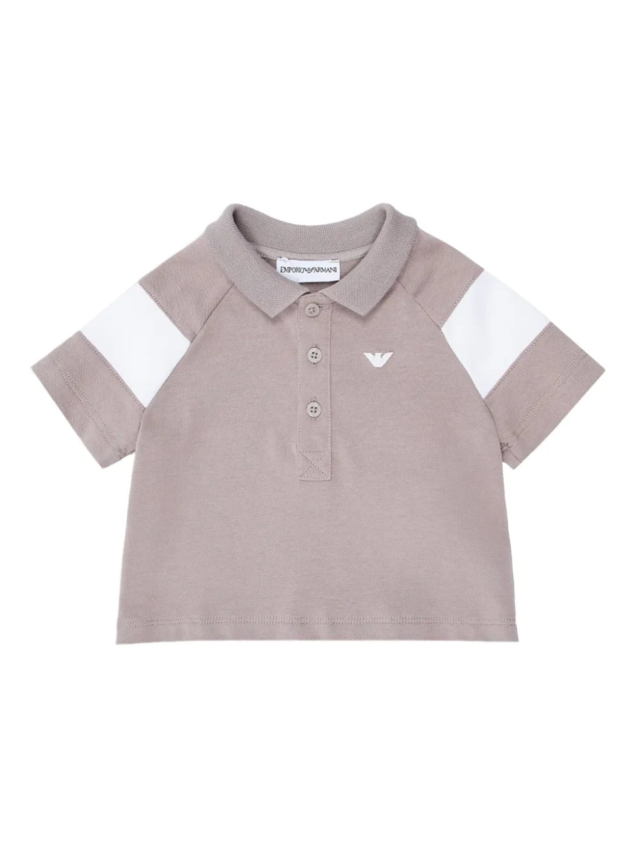 

Детская рубашка-поло Emporio Armani Kids с цветными блоками, нейтральный