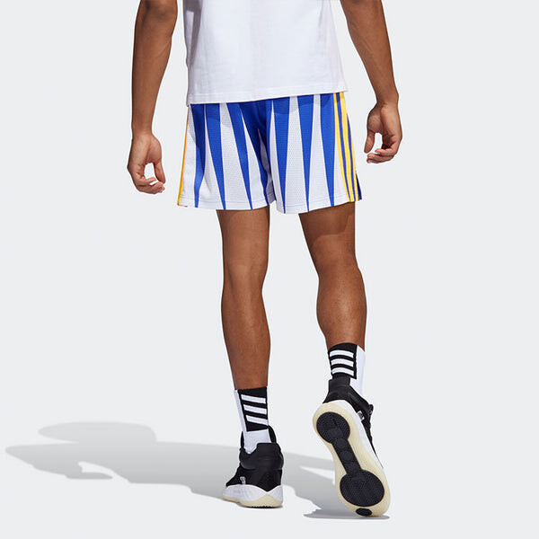 Шорты x eric emanuel crossover ee smr short mesh breathable straight sports basketball shorts blue Adidas, синий — фото 3