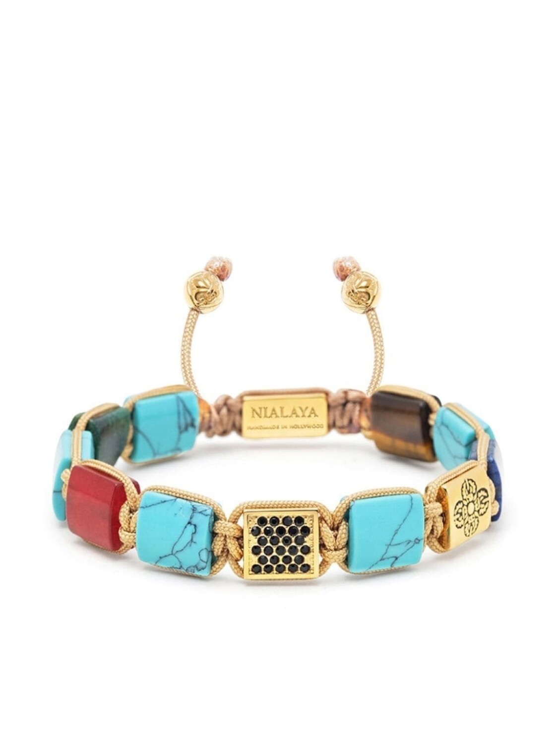 

Браслет с кристаллами Nialaya Jewelry, золотой