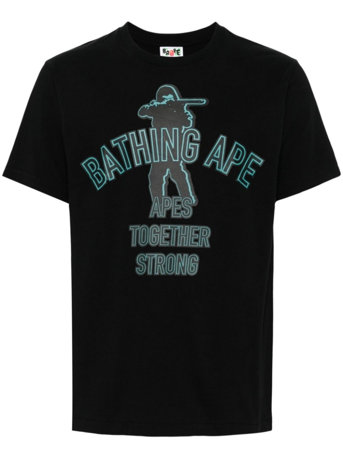 

A BATHING APE футболка из хлопка с логотипом, черный