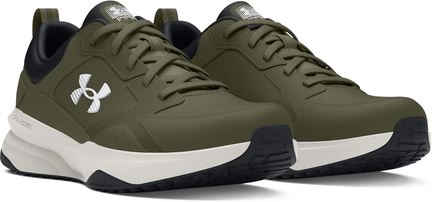 Мужские тренировочные кроссовки Under Armour Charged Edge, Marine Od Green White Clay White — фото 3