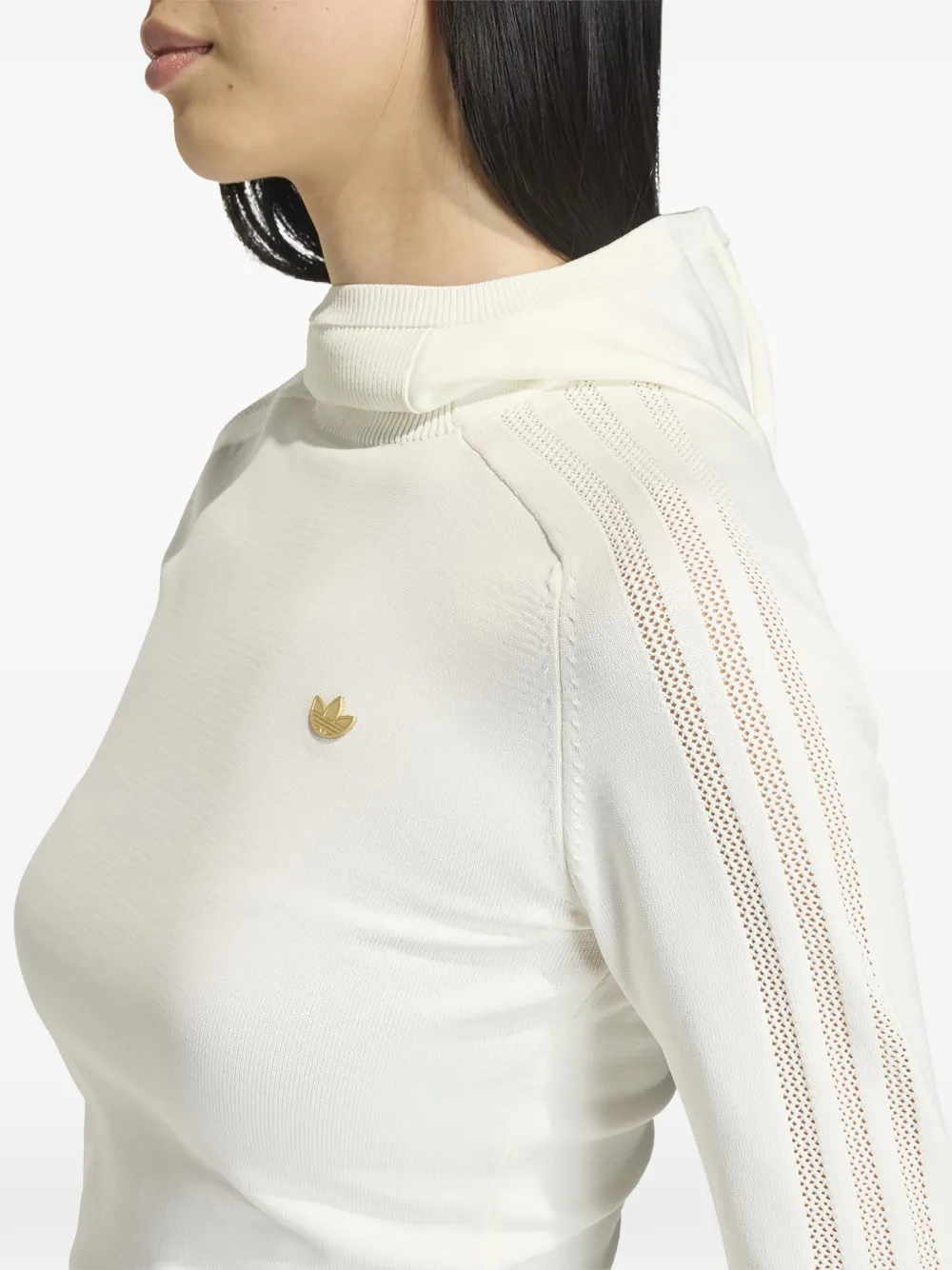 Толстовка с тисненным логотипом Originals Adidas, белый — фото 3